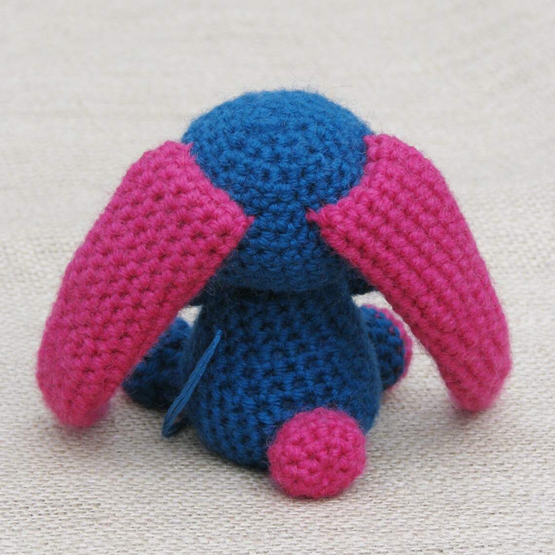 Blue Amigurumi Crochet Bunny Etsy