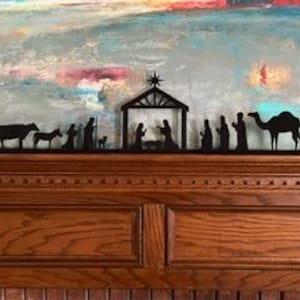 Elegant Nativity Scene: Handcrafted 3-Piece Christmas Decor Set