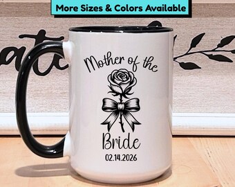 Mother of the Bride Mug - Floral Wedding Gift