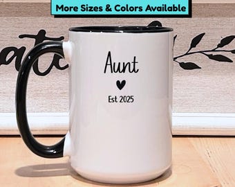 New Aunt Mug: Aunt Reveal Gift