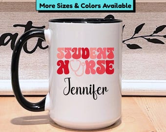 Personalized Student Nurse Mug: RN Graduation Gift