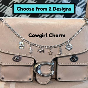 Western Cowgirl Bag Charm - Cowgirl Hip Purse Charms - Cowgirl Charm Bag Accessory - Purse Chain Bag Accessories - Silver Purse Accessory