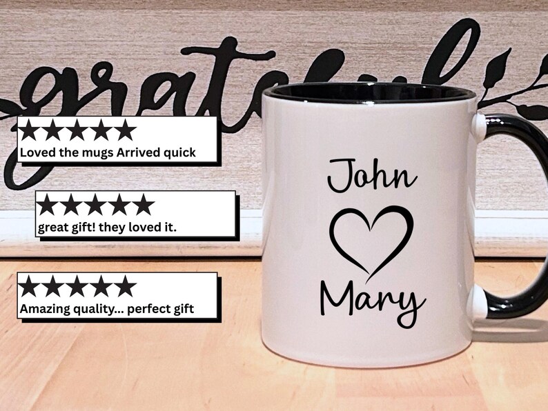 50th Anniversary Mug Set: Golden Year Coffee Mugs - 1976 image 6
