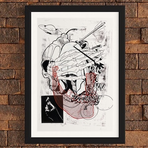 Mandible - Silkscreen Monoprint Poster