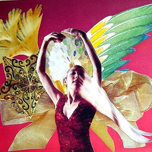 Angel Dance 5&quot;x7&quot; Collage Greeting Card