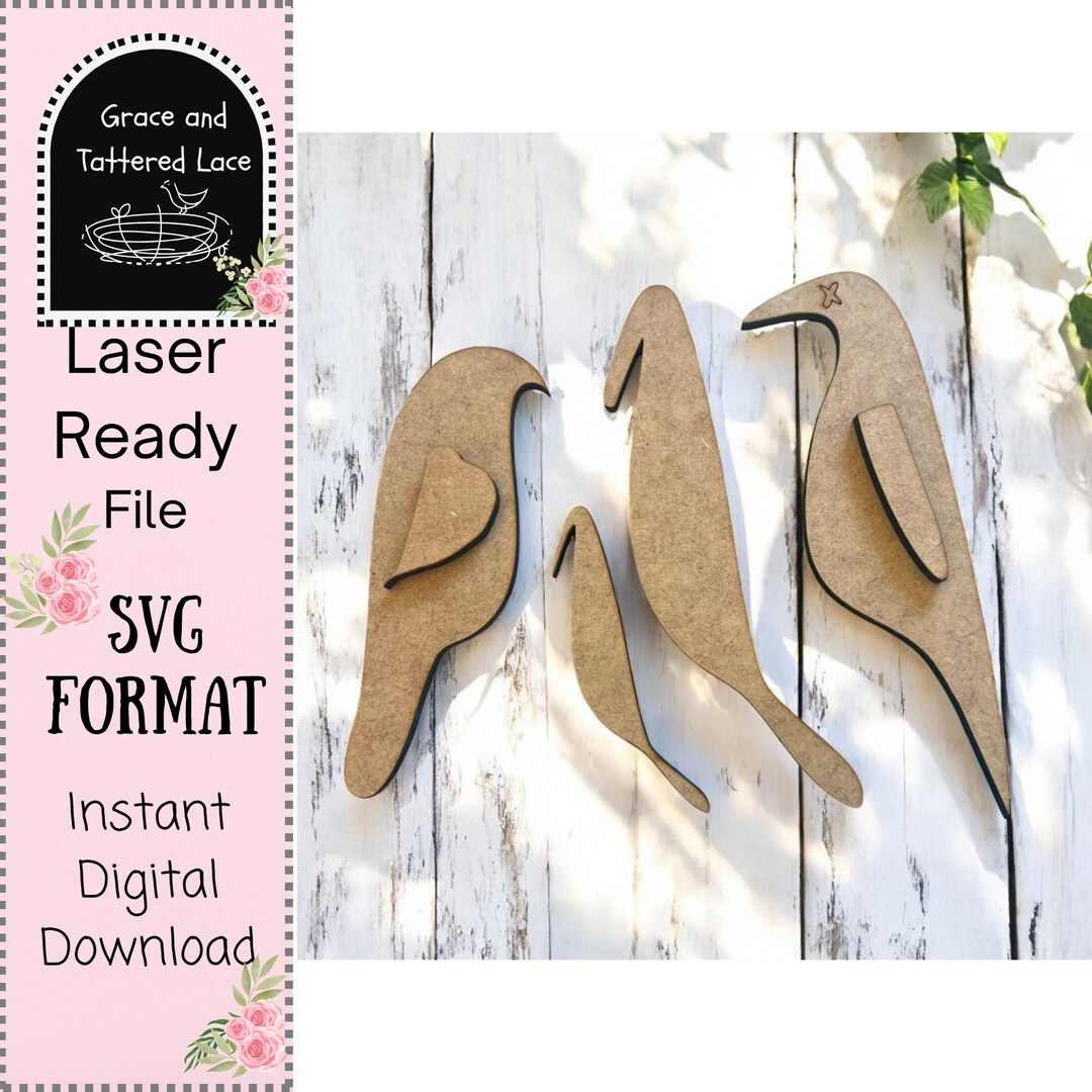 Prim Crow SVG Bundle: Laser Cut Files for Glowforge (digital Download ...