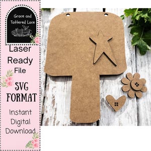 Kit de bricolaje para colgar paletas SVG/Archivo cortado con láser/Glowforge/SVG de verano/Archivo cortado con láser de verano/SVG de verano/