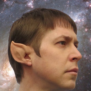 Any Skintone, Alien/Space Elf Ears: handmade, latex ear tips. Great for cosplay, logical aliens, & their angry cousins.