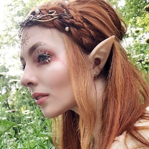 Any Skintone, Sun Elf Ears: handmade, latex ear tips. Great for cosplay, costumes, Halloween, Christmas, Link, Zelda, & Faeries. Hey Listen!