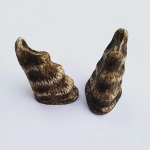 Aradani Dragon Horns - lightweight resin horns, glue on with Spirit Gum