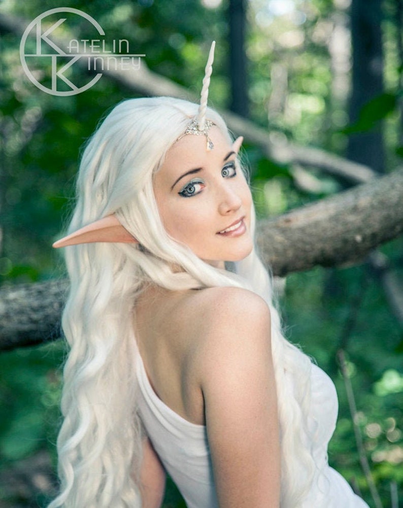 Any Skintone, LARGE ANIME Elf Ears: handmade, latex ear tips. Great for cosplay, Anime, Manga, Link, Taako, & Zelda image 1