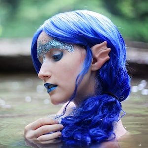 Any Skintone, Sea Elf Ears: handmade, latex ear tips. Great for cosplay, costumes, Mermaids, Merfolk, & Dragonfolk image 1
