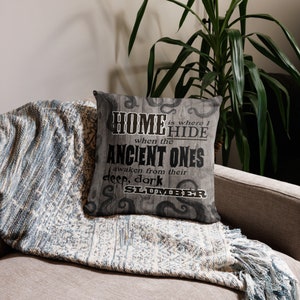 Home is Where I Hide Throw Pillow