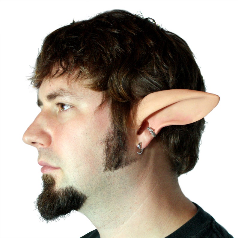 Any Skintone, Faun, Satyr, or Gelfling Ears: handmade, latex ear tips. Great for cosplay, costumes, Mr. Tumnus, Kira, Rian, Brea, & Deet image 3