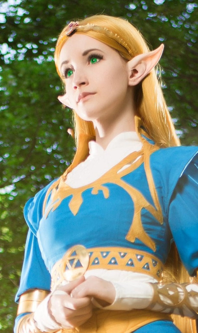 Any Skintone, Wild Elf Ears: handmade, latex ear tips. Great for cosplay, costumes, Link and Zelda from Breath of the Wild.