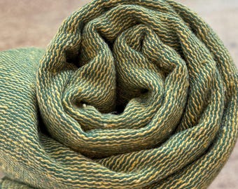 Thin Green & Yellow Cotton Ashtanga Mysore Yoga Rug