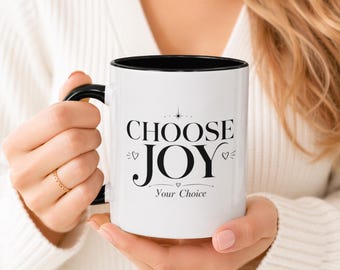 Faith Over Fear Mug, Christian Gift for Her, Inspirational Coffee Mug, Minimalist Religious Cup for Women