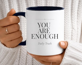 Faith Over Fear Mug, Christian Gift for Her, Inspirational Coffee Mug, Minimalist Religious Cup for Women