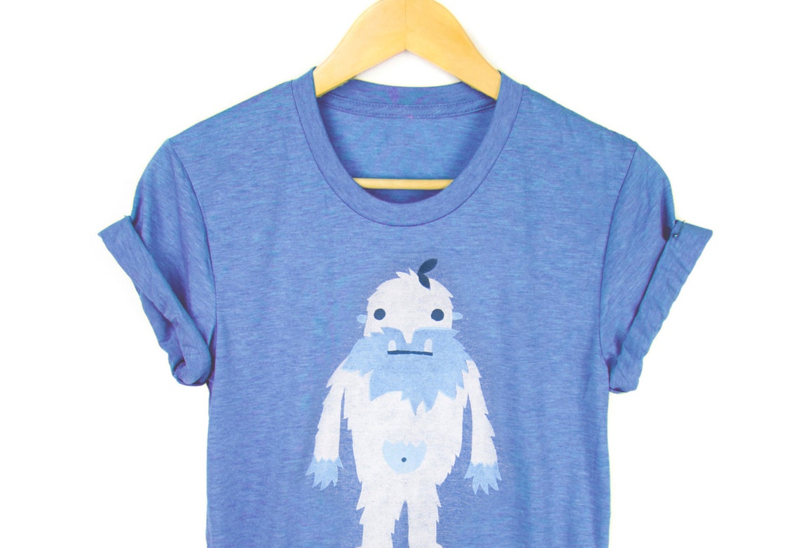 Yeti The Iceman Camiseta Camisa Yetti Yeti Monster Camisa Etsy