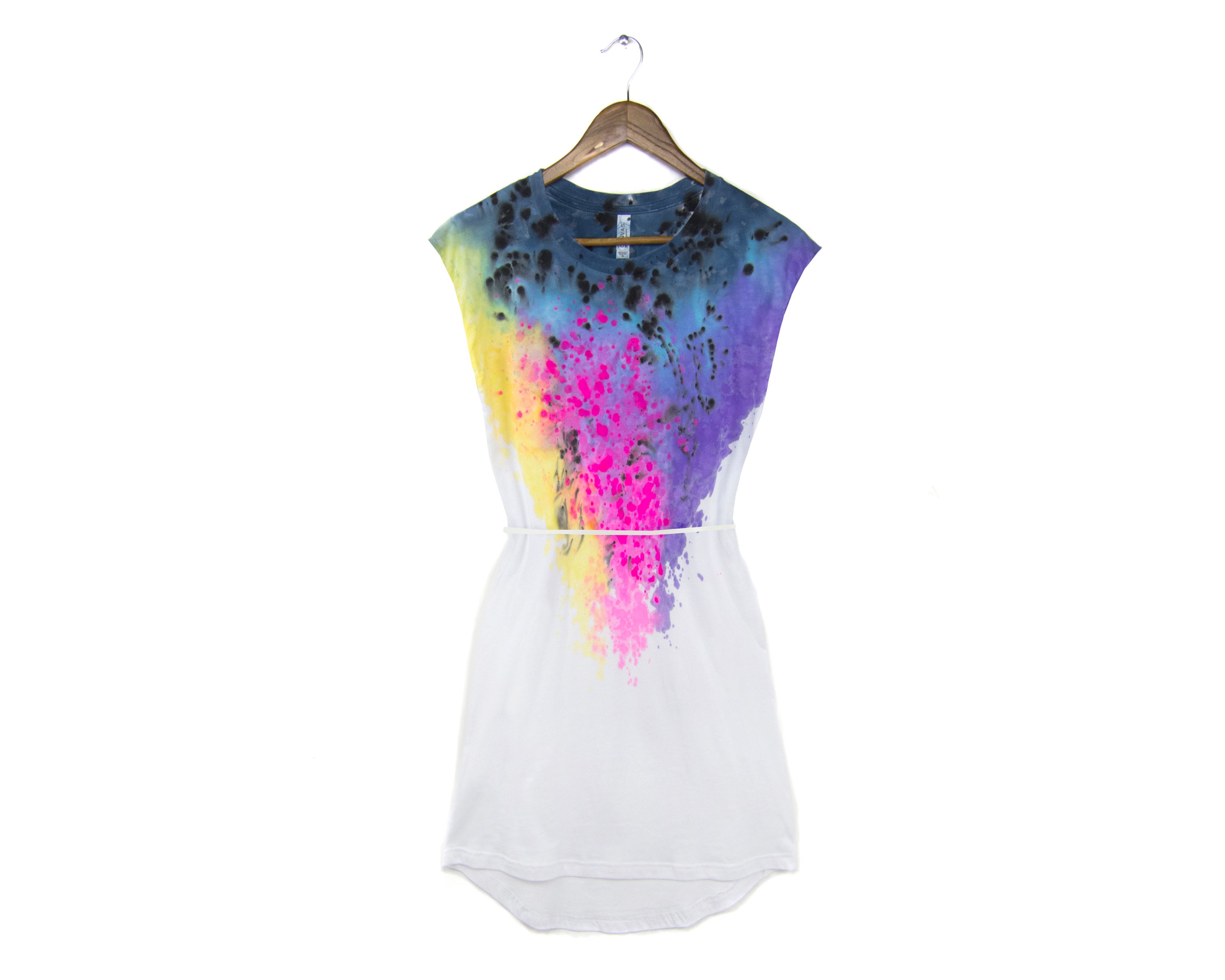 Spectrum Rainbow Muscle Tank Mini Dress 