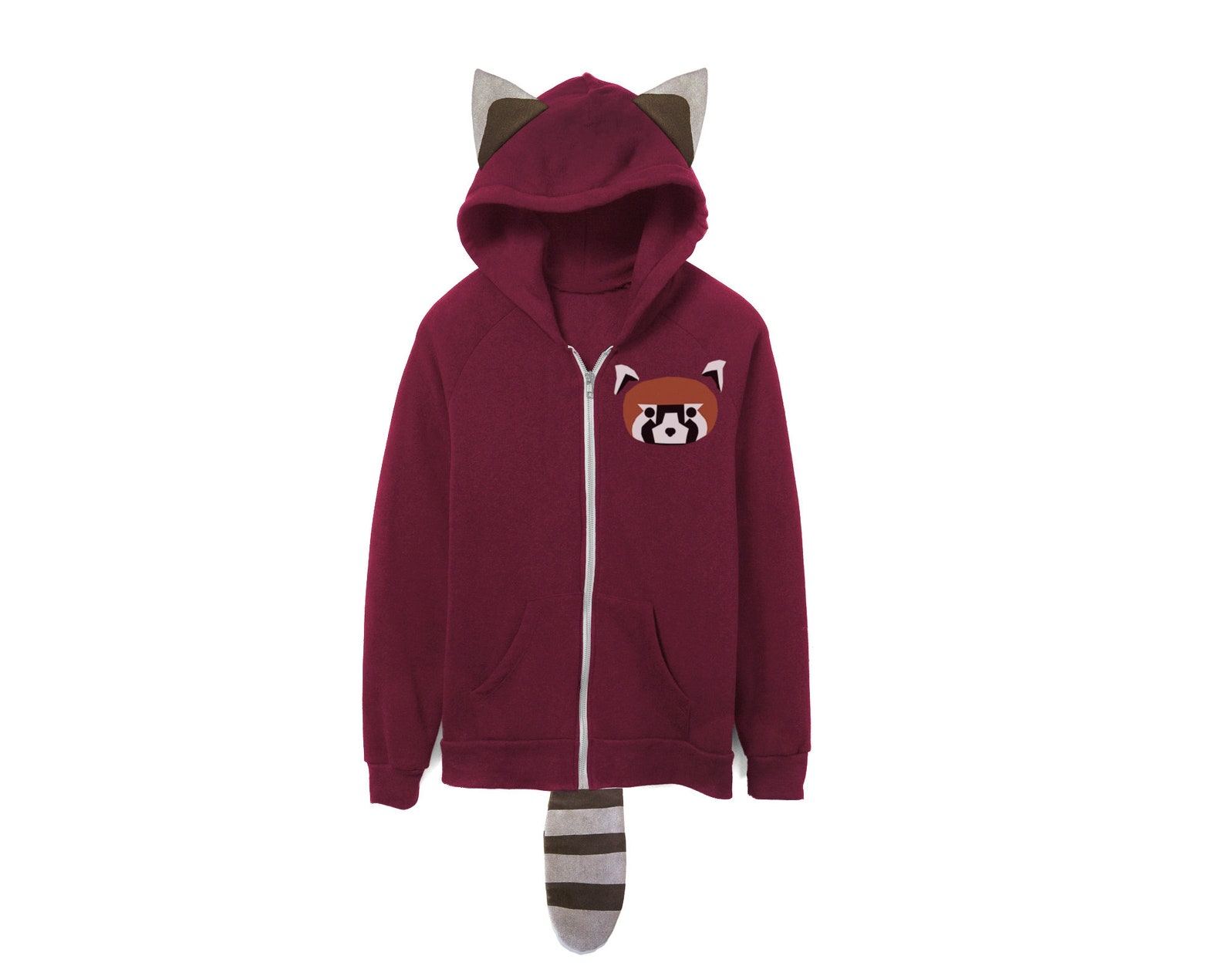 Geo Red Panda Hoodie Red Panda Gift Red Panda Gifts Panda - Etsy