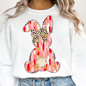 Happy Easter PNG, Retro Easter Png, Easter Girl Coquette Png, Coquette Easter Bunny Png Brushstroke Easter Png, Glitter Easter Png