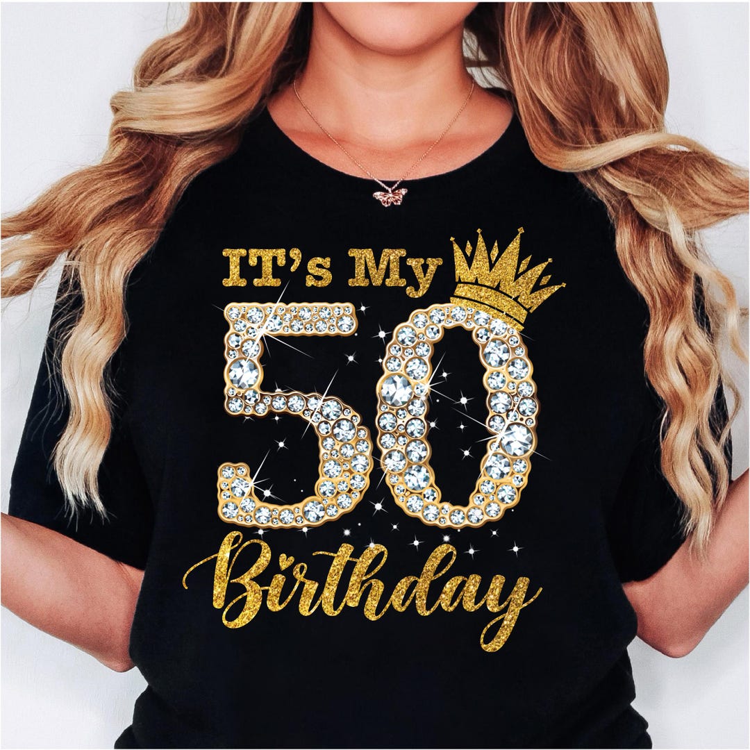 It's My 50th Birthday Queen PNG , 50 Years Old Shoes Crown Diamond Png ...