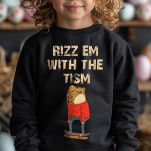 Rizz Em With The Tism Vintage Shirt design Retro 90s Funny Frog Graphic SVG png for Autism Awareness frog Meme Funny Gift For women and men