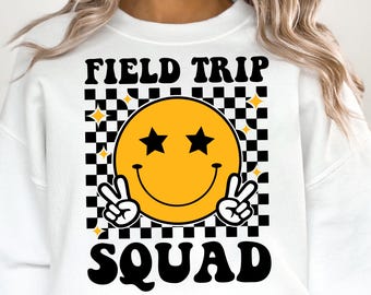 Field Trip Squad SVG, Field Day Trip Svg, Funny Teacher Shirt Svg, Field Trip Shirt Svg, SVG Files for Cricut,  Last Day of School Svg