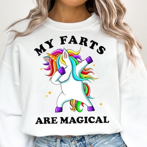 My Farts Are Magical SVG PNG, Funny Unicorn Gag svg file shirt , Humor sarcasm Unicorn svg , unicorn saying quote women svg png download