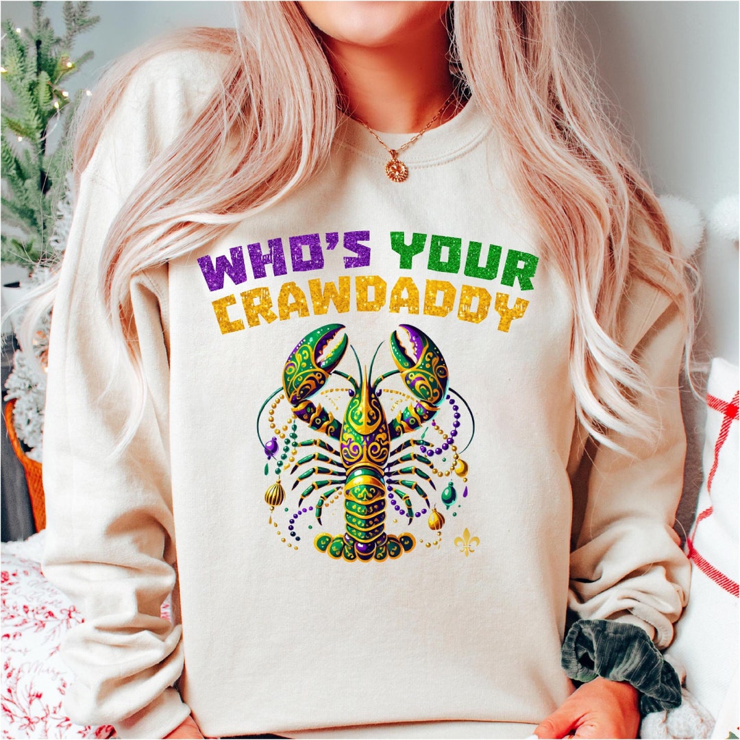 Whos Your Crawdaddy PNG Crawfish Jester Beads Funny Mardi Gras Png File ...
