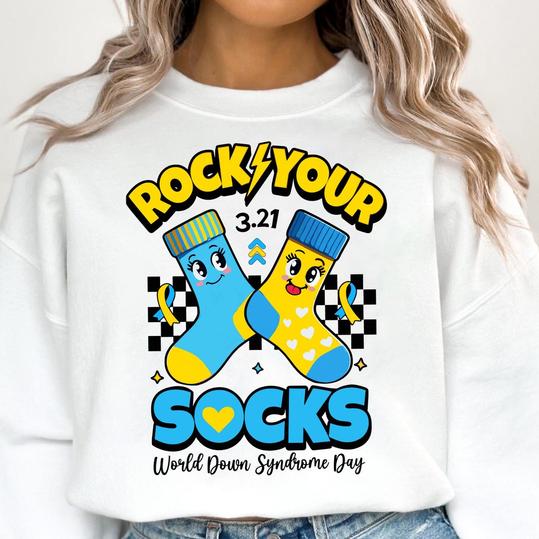 World Down Syndrome Day SVG PNG, Rock Your Socks Awareness Support Svg ...