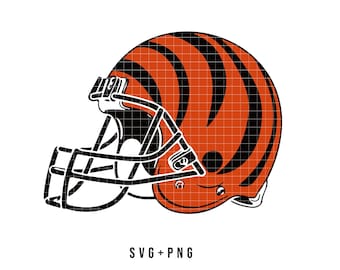 Bengals Helmet SVG, PNG, EPS | Bengals Football Team Spirit Design | Bengals svg for Cutting and Crafting