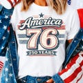 America 76 PNG, Retro 250 Years Png, 1776 2026 250th Anniversary Png Download product logo