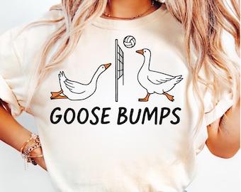 Goose Bumps Volleyball SVG PNG, Set Spike Funny Volleyball lovers svg , Volleyball mom png, Volleyball shirt png, Volleyball game day png