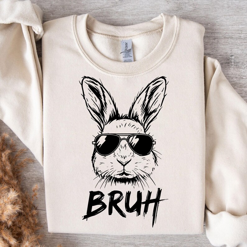 Easter Day Bruh Bunny SVG PNG, Retro Bunny Dabbing Png, Boys Easter Png ...