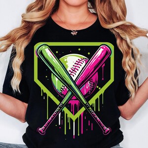 Baseball SVG, Baseball Drip PNG, Baseball Shirt, Baseball Mom, Ice Cream Drip, Baseball Game Day, Team Colors, Sublimation, Digital Download image 4