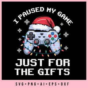 Gamer Christmas Gaming SVG PNG, Xmas Video Games Boys Christmas PJ svg file shirt , Christmas Pajamas for Boys video game png download