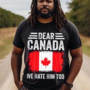 Querido Canadá, también lo odiamos, anti Trump, derechos humanos, PNG, FDT, anti Maga, liberal demócrata, feminista demócrata, sublimación SVG PNG