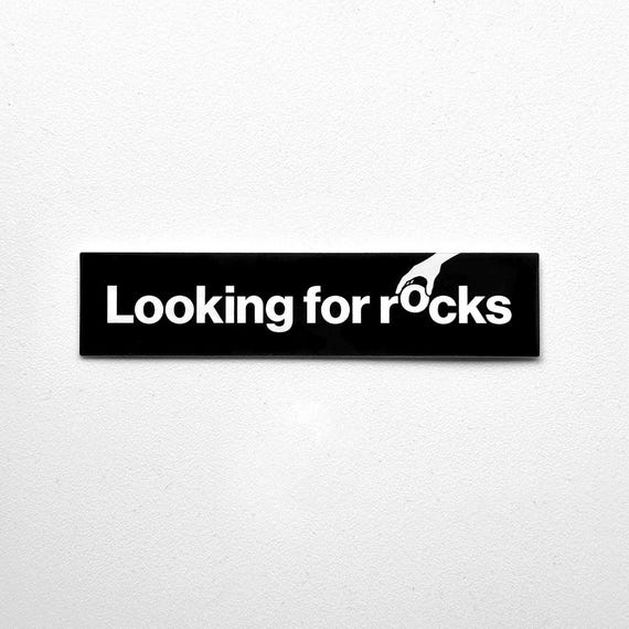 Looking for Rocks, Vinyl Sticker