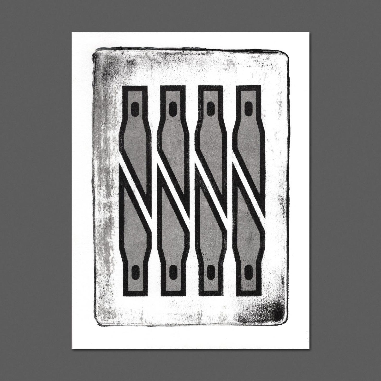 Xacto Blade Prints, 2color Prints Etsy