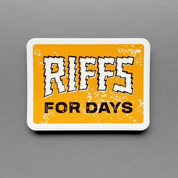 Riffs for Days Sticker