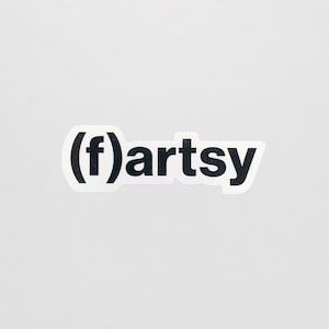 Pegatina de vinilo para artistas: (f)artsy
