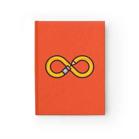 Infinite Pencil, Orange Journal - Blank