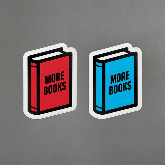 More Books, 3" Sticker