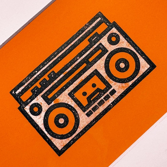 Boombox Mini Screen Print
