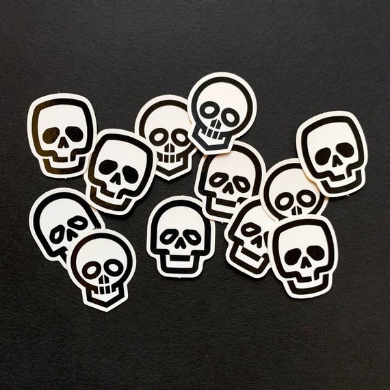 Skull Stickers, set of 3