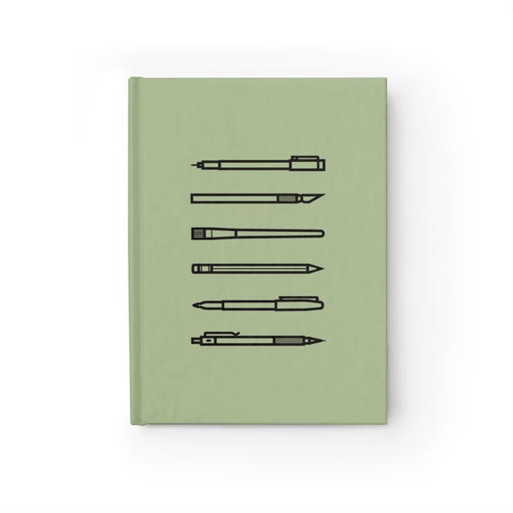 Art Implements Journal, Green - Blank