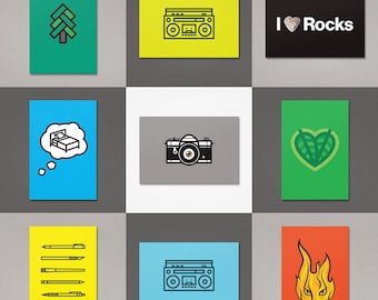 Graphic Post Cards, multiple designs