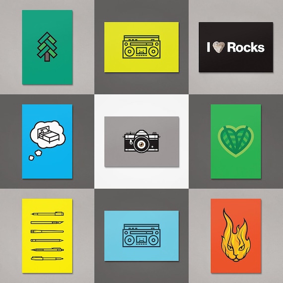 Graphic Post Cards, multiple designs